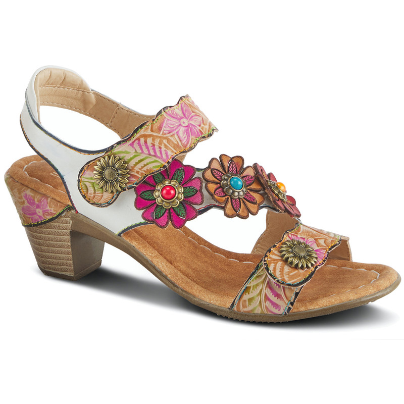 Spring Step Women's L'Artiste Aromas - White Multi - Aromas-WM - Angle