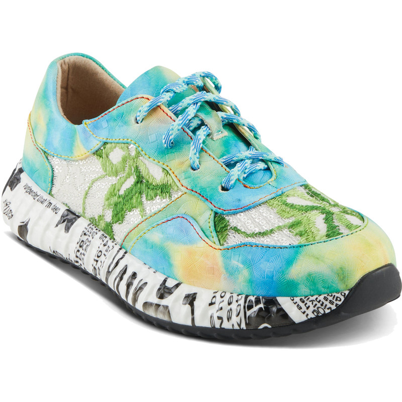 Spring Step Women's L'Artiste Emelie - Turquoise Multi - Emelie-TQM - Angle