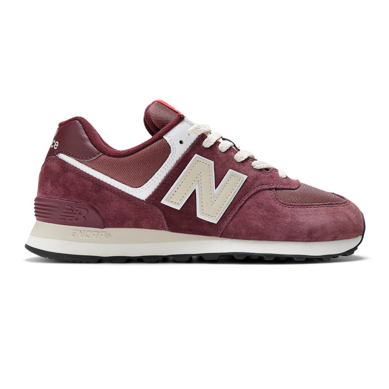 New Balance Men's 574 - Maroon / Grey - U574HMG - Profile