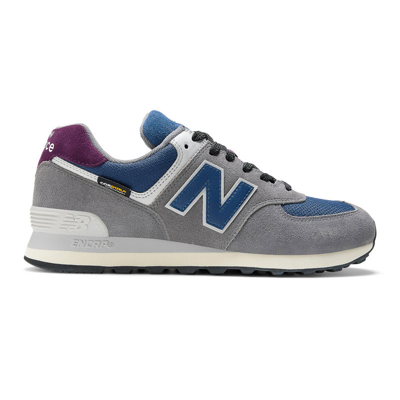 New Balance Men's 574 - Grey / Navy - U574KGN - Profile