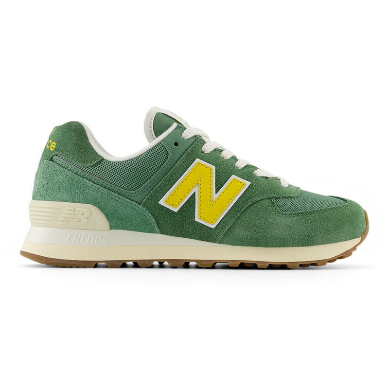 New Balance Women's 574 - Mallard Green / Ginger Lemon / Sea Salt - WL574GS2 - Profile