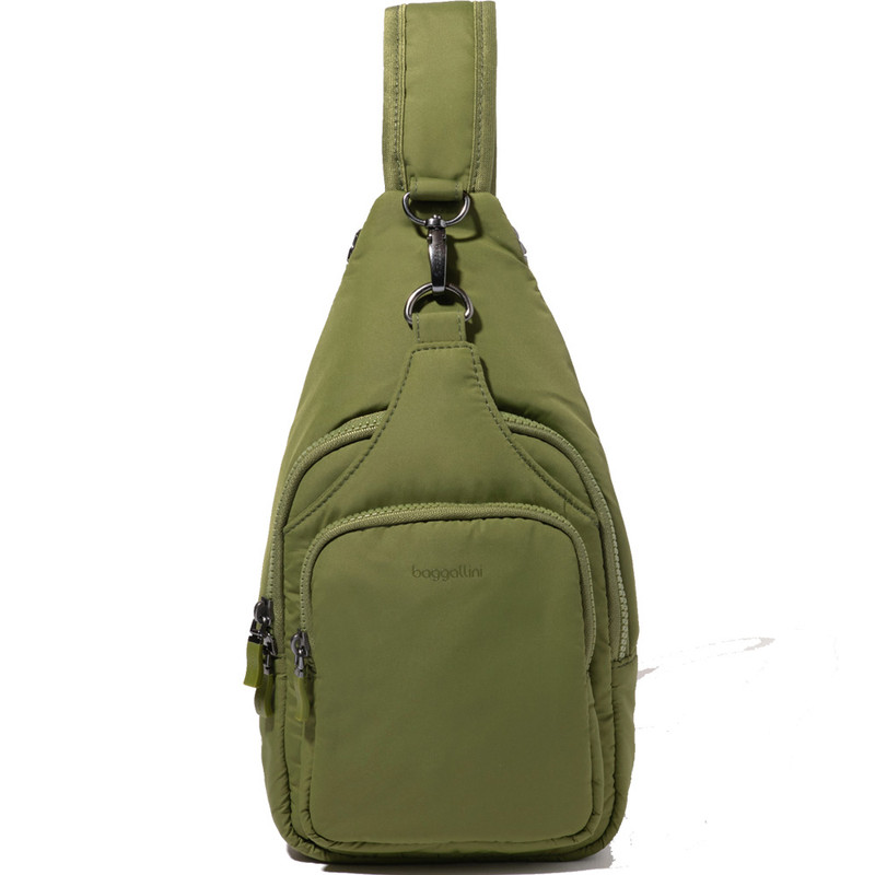 Baggallini Central Park Sling - Sage Puff - CEP754-B0316 - Profile