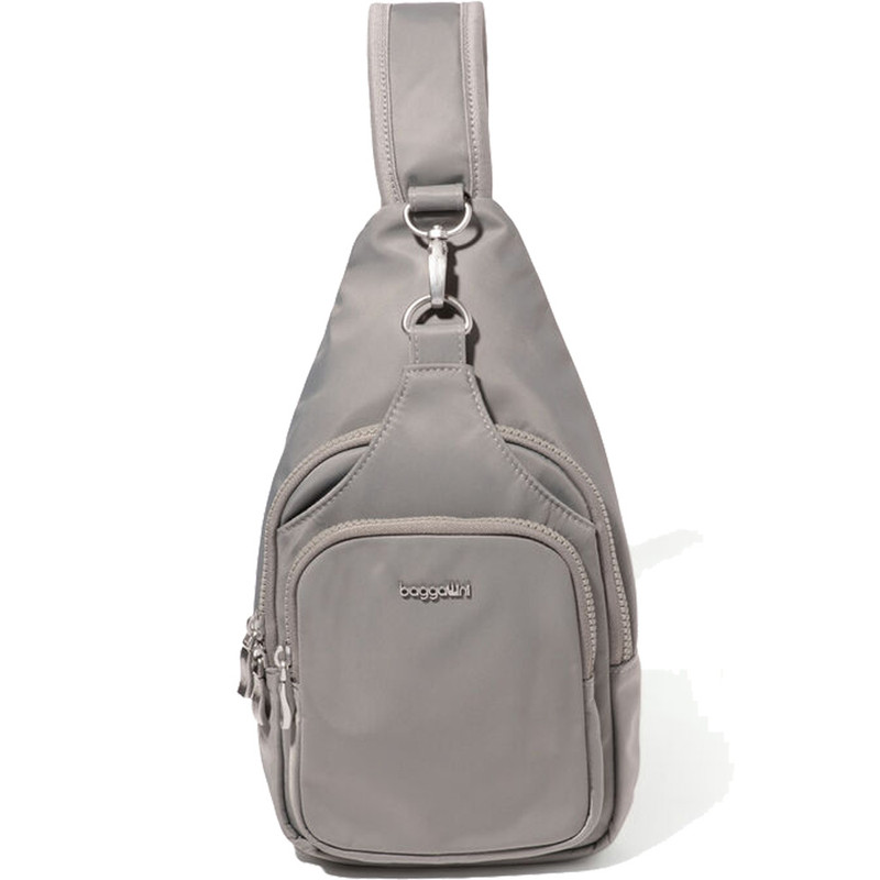 Baggallini Central Park Sling - Steel Grey Twill - CEP754-B0097 - Profile