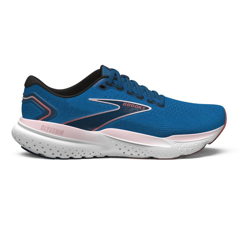 Brooks Women's Glycerin 21 - Blue / Icy Pink / Rose - 120408-496 - Profile