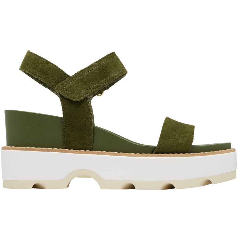 Sorel Women's Joanie IV Y Strap Wedge - Utility Green / Honey White - 2076831-355 - Profile