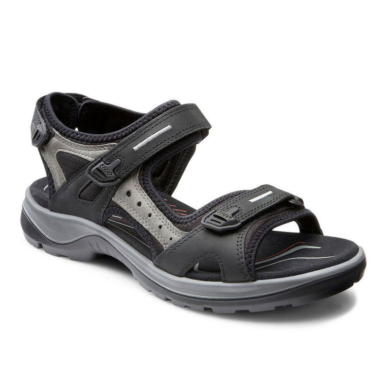 ecco black sandals sale