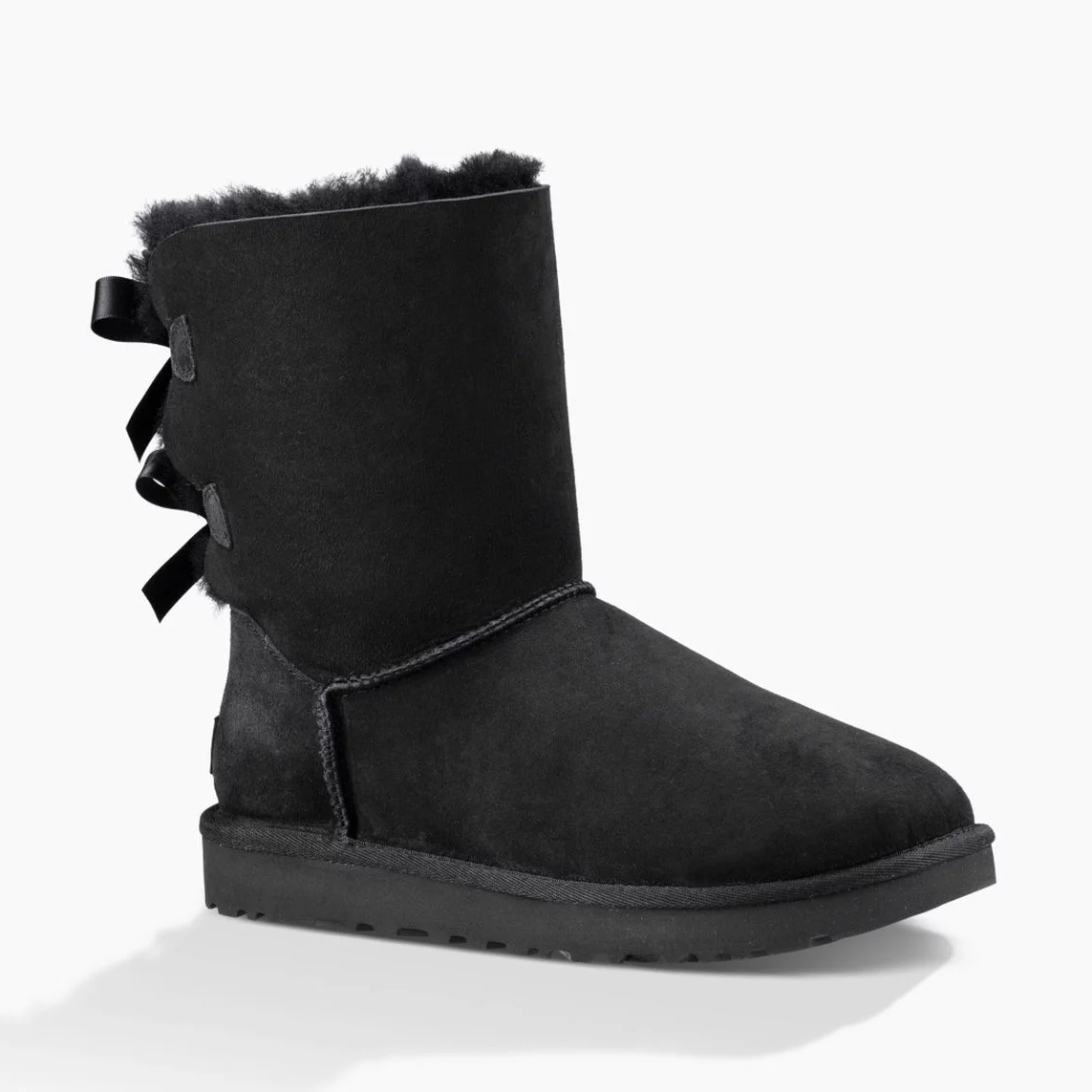 ugg boots with bows black