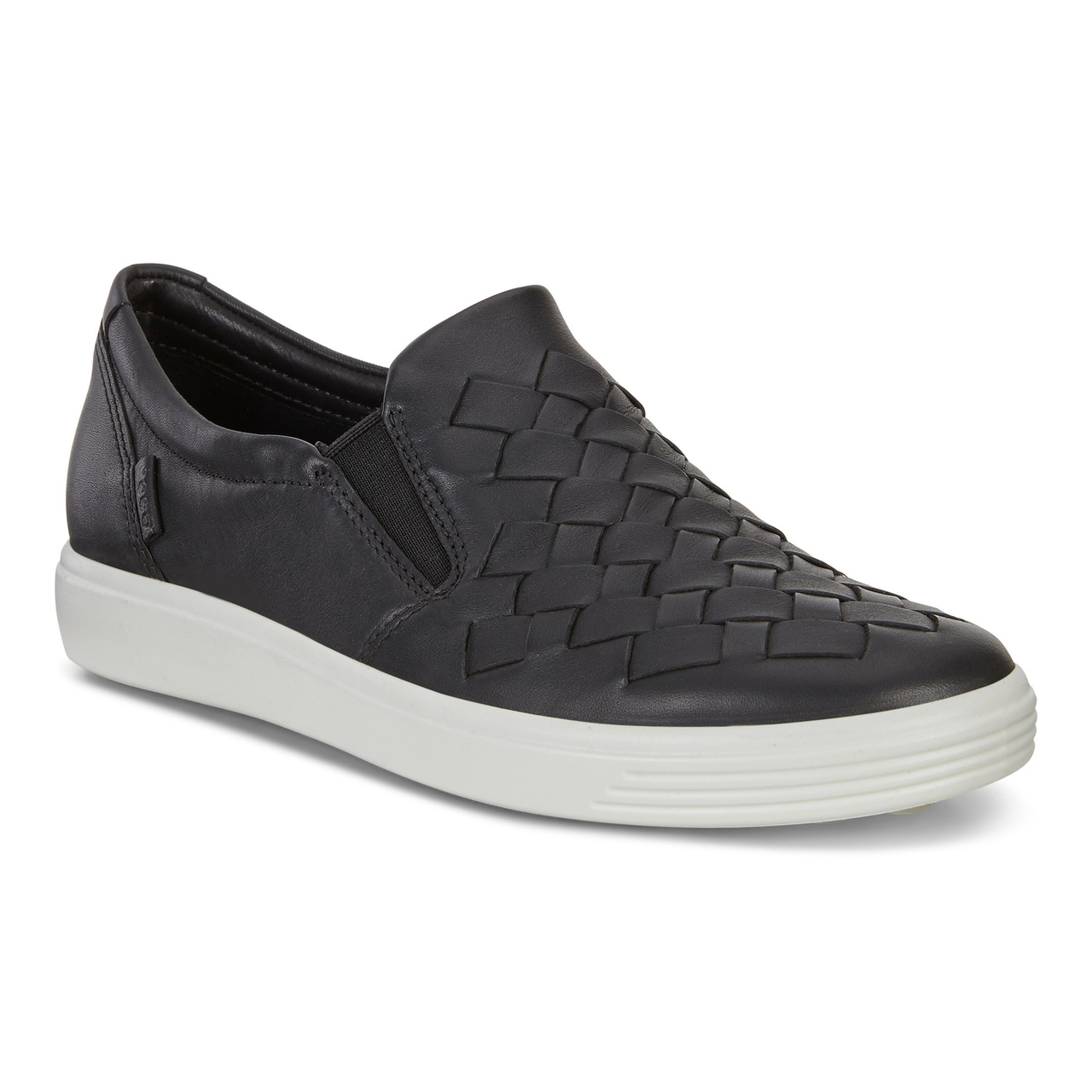 ShoeStores.com | Ecco Soft 7 Woven - Black