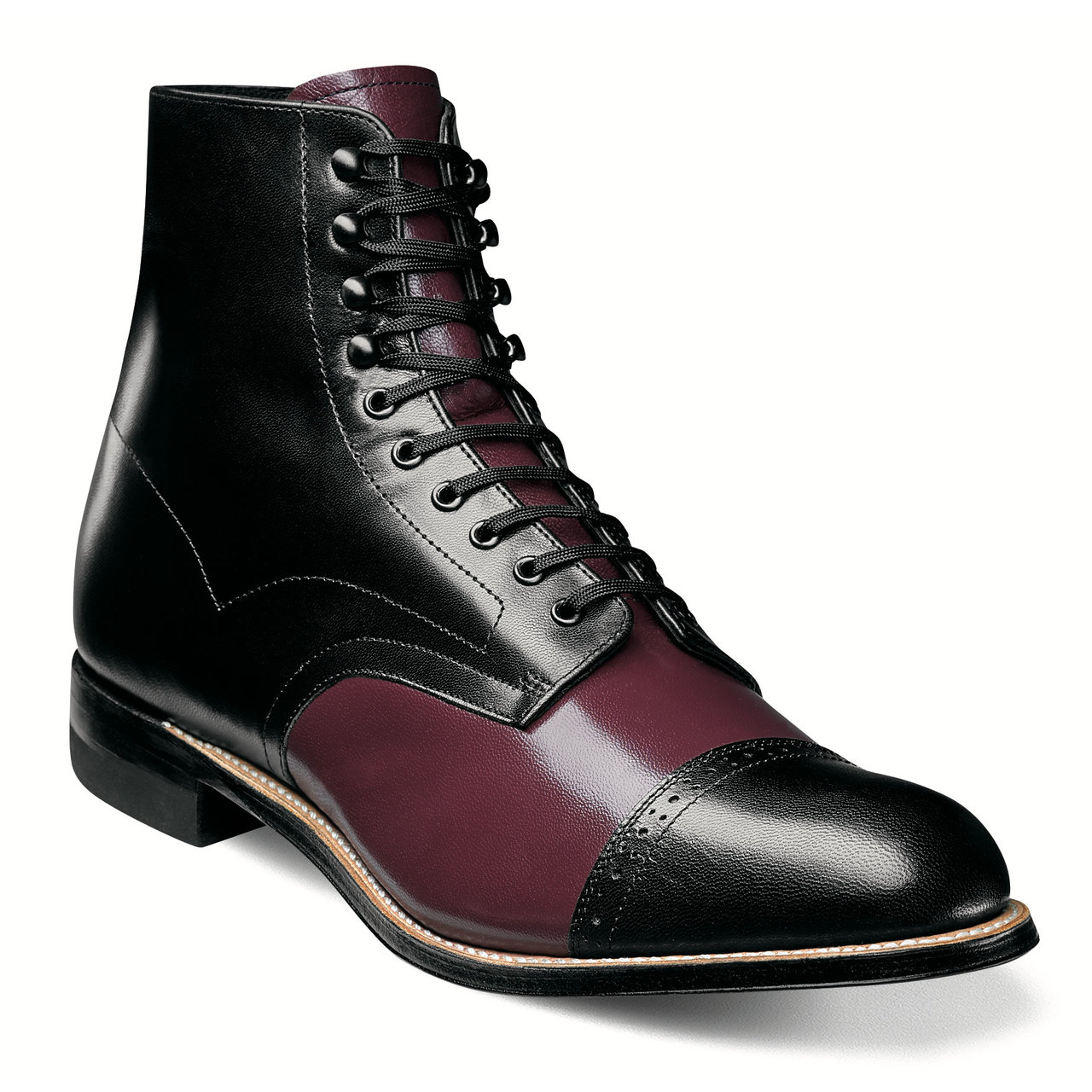 stacy adams cap toe boot