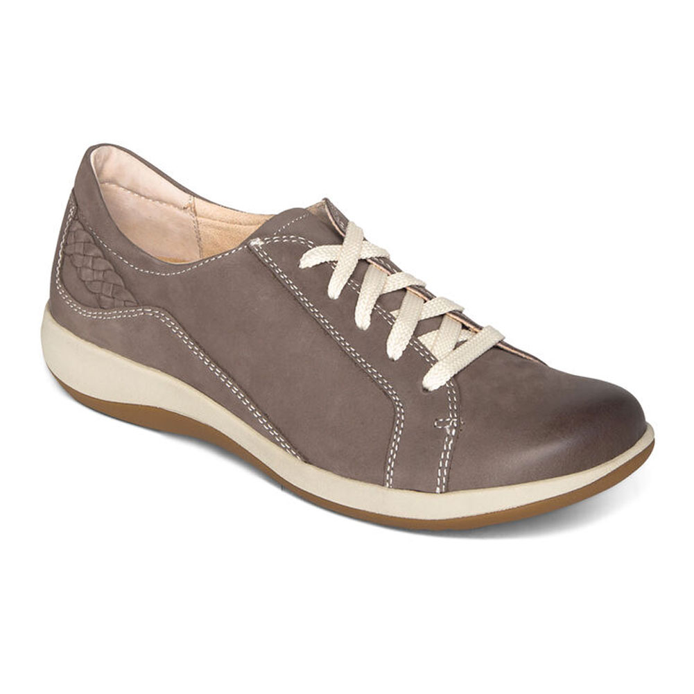 Aetrex Dana Lace Up Oxford - Warm Grey