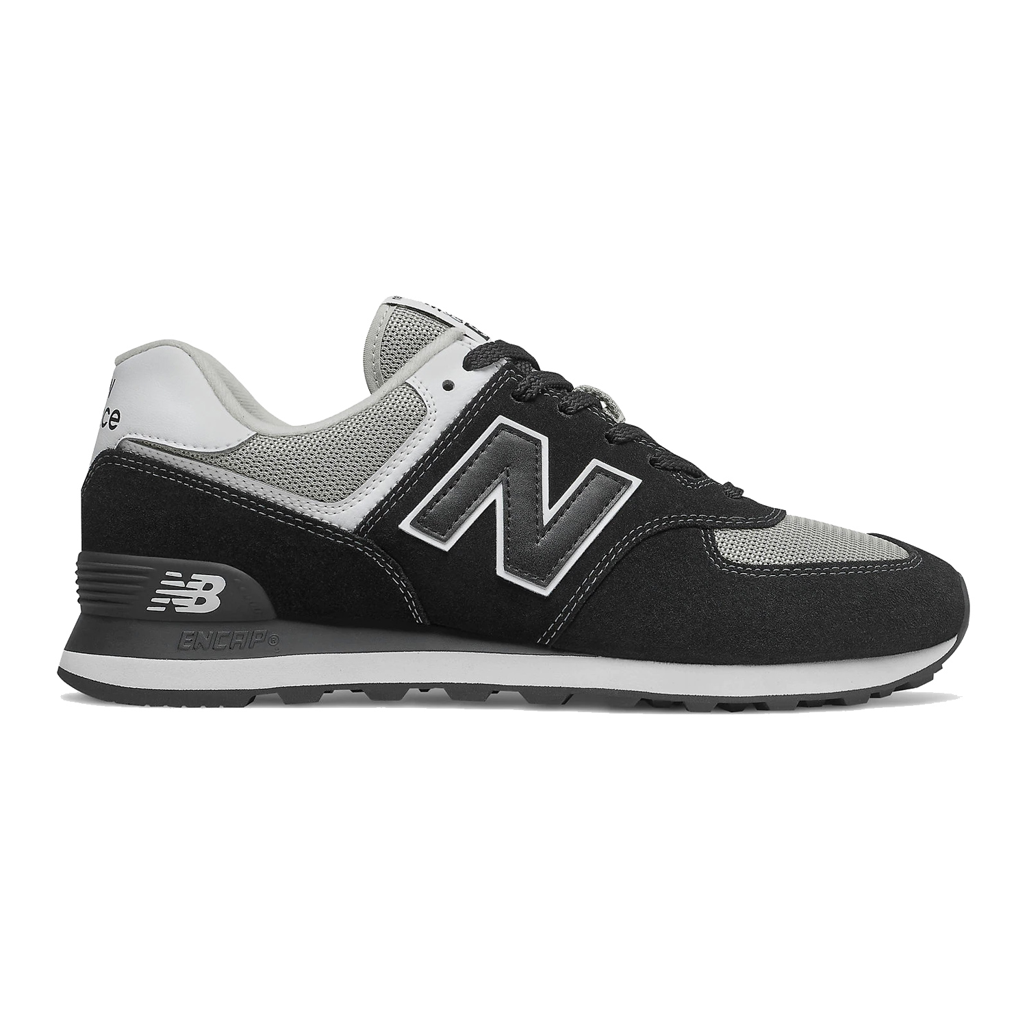 new balance 574 white black