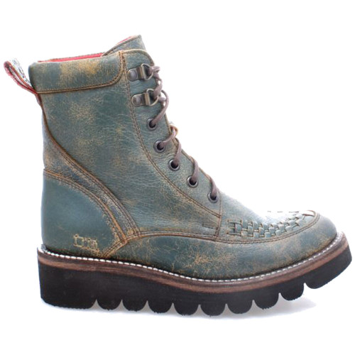 Bed Stu Women's Celestine Dark Teal Lux Shortie Boots F393126-DKTLLX 9.5