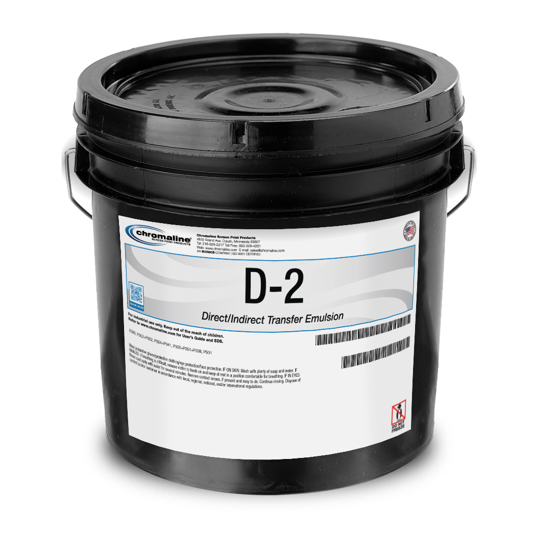 D2 (clear) Transfer Emulsion - Chromaline Screen Print Products