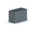 Mojay GRC Hunter Valley Concrete Planter Trough Dark Grey 100x50x90cm