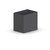 Mojay GRC Nepean Concrete Planter Trough Black 80x60x100cm