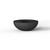 Lux Bowl Seat Planter Black 150x50cm - GRC Concrete Planter with Bench Seat rim.