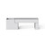 GRC Concrete Bench Seat with Planter in White