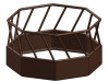 SKIRTED ON-GROUND BALE FEEDER