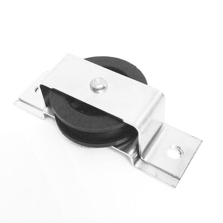 PULLEY FLAT MOUNT STAINLESS STEEL / NYLON 1-1/2"