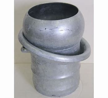 6"  MALE COUPLER  TO HOSE BARB W HANDLE