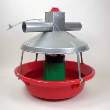Model ATF Red Feeder w/Swing Down Plastic Pan and Feed Level Cone