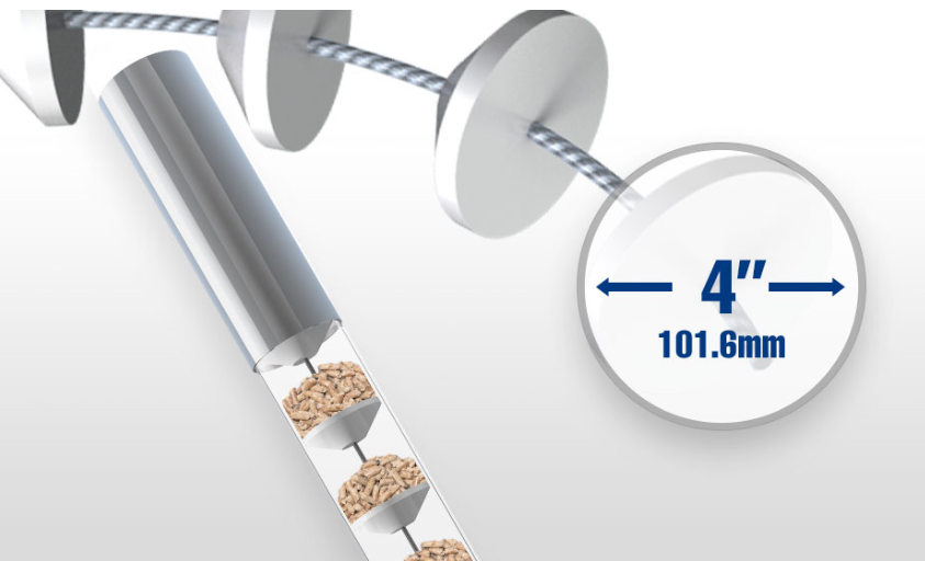 4" DIAMETER TUBE CONVEYOR SYSTEM