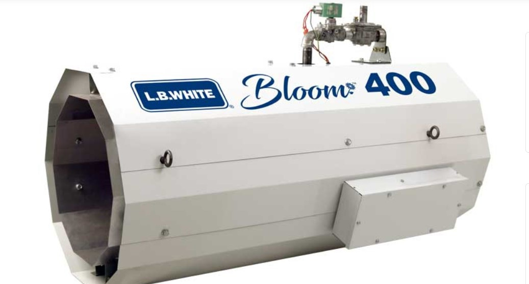 Bloom direct-fired greenhouse heaters