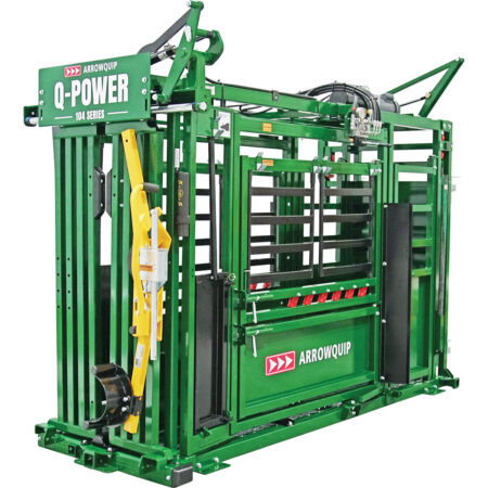 With the Q-Power 104 Series, there are no "What ifs?". This economical hydraulic squeeze chute comes with the longest hydraulic chute warranty available - 10-Year Warranty on all parts, including the hydraulics, and lifetime warranty on the poly-composite rump fingers and locking mechanisms.