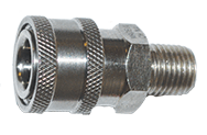 COUPLER 1/2" MPT 303 STAINLESS STEEL