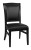 Sterling 54 Inch Flip Top 2 in 1 Game Table with 4 Heritage Dining Chairs in Black Onyx Finish