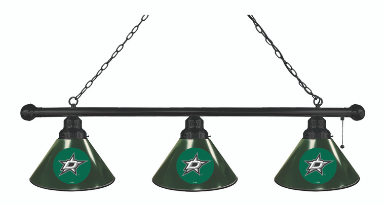 Dallas Stars 3 Shade Billiard Light