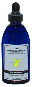 Trace Mineral Colloidal Monatomic Gold 2000 PPM 4 Oz Bottle with Dropper Trace Mineral Colloidal Monatomic Gold 2000 PPM 4 Oz Bottle with Dropper