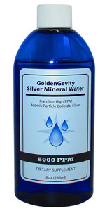 8000 PPM Colloidal Silver Immune Support Supplement – 8 oz (236 ml) -Non-Toxic High PPM Atomic Trace Minerals. 8000 PPM Colloidal Silver Immune Support Supplement – 8 oz (236 ml) -Non-Toxic High PPM Atomic Trace Minerals.