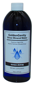 4000 PPM Colloidal Silver Immune Support Supplement - 16 oz (475 ml) -Non-Toxic High PPM Atomic Trace Minerals. 4000 PPM Colloidal Silver Immune Support Supplement - 16 oz (475 ml) -Non-Toxic High PPM Atomic Trace Minerals.