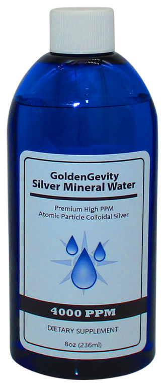 4000 PPM Colloidal Silver Immune Support Supplement – 8 oz (236 ml) -Non-Toxic High PPM Atomic Trace Minerals.