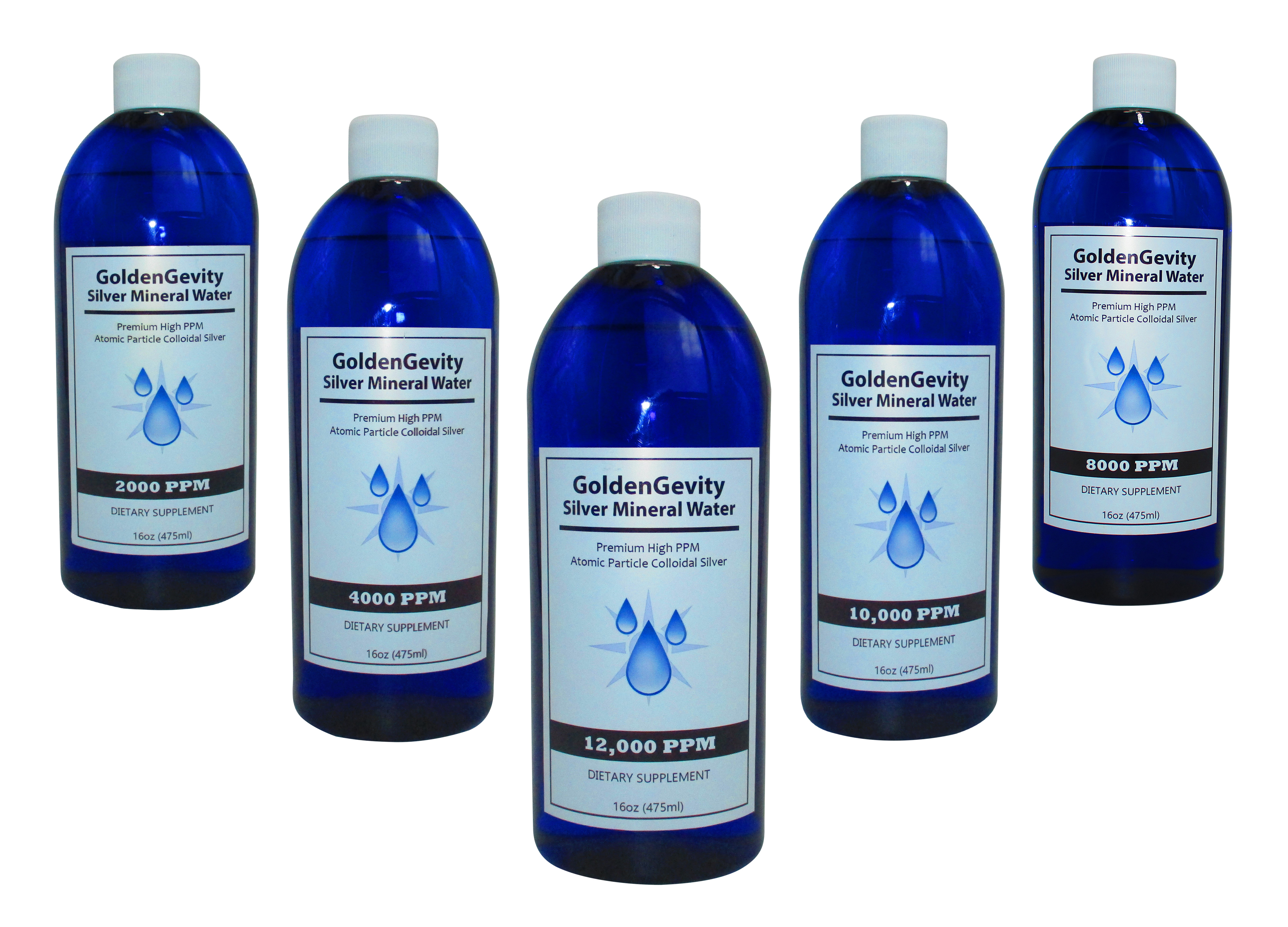 2000 to 12,000 High PPM Colloidal Silver