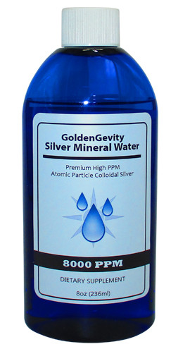 8000 PPM Atomic Particle Trace Mineral Colloidal Silver 800 X