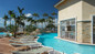 Pool & loungers at Warwick Resort Paradise Island in Nassau. 
