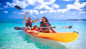 Bahamas day pass guests kayaking at Breezes in Nassau. 