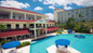 Pool volleyball at Breezes Resort in Nassau. 