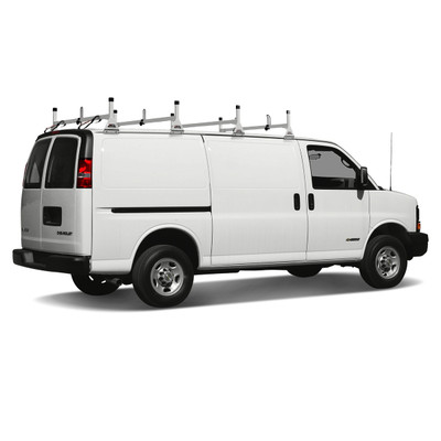 H1 Ladder Rack System for GMC Savana 1996-On - White