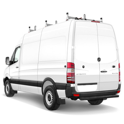 H1 Ladder Roof Rack For 07-On Sprinter High Roof (144 /170 WB) - Silver