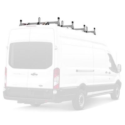 H1 Ladder Roof Rack for Ford Transit Cargo Van 2015-On - Stainless Steel
