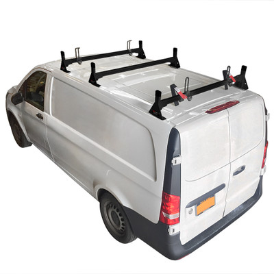H1 Ladder Roof Rack for Mercedes Benz Metris 2016-On - Black