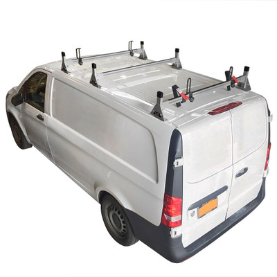 H1 Ladder Roof Rack for Mercedes Benz Metris 2016-On - Silver