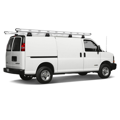 H2 cargo rack for Chevy Express 1996-On - Silver