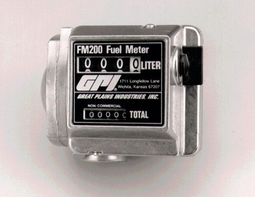 Mechanical fuel meter w/ strainer â€“ 4 digit display