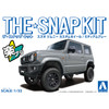 Aoshima 1/32 Scale Snap Kit #08-SP2 Suzuki Jimny Custom Wheel Medium Gray Model Kit