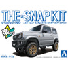 Aoshima 1/32 Scale Snap Kit #08-SP4 Suzuki Jimny Custom Wheel Silky Silver Metallic Model Kit