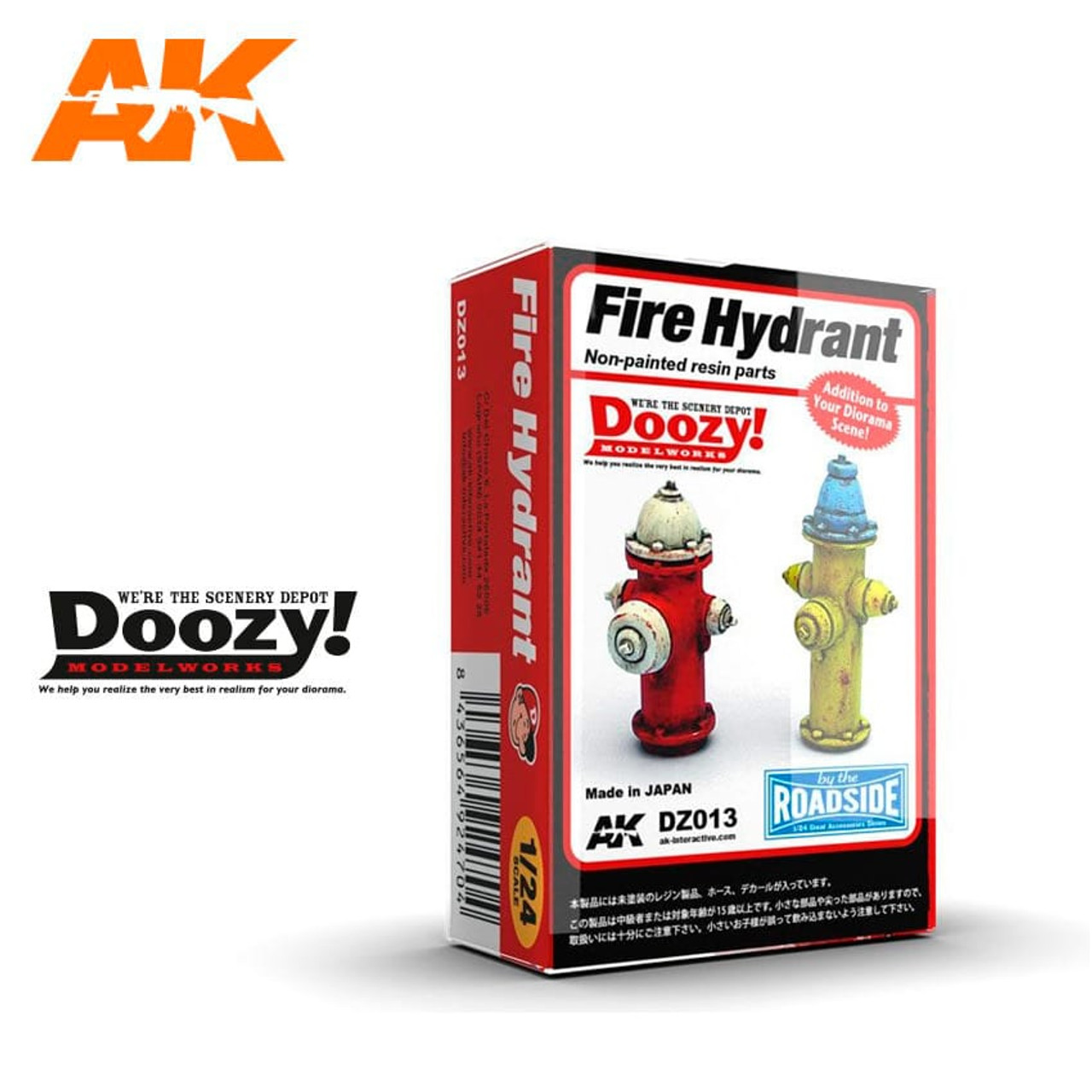 Doozy 1/24 Scale Fire Hydrant Model Kit